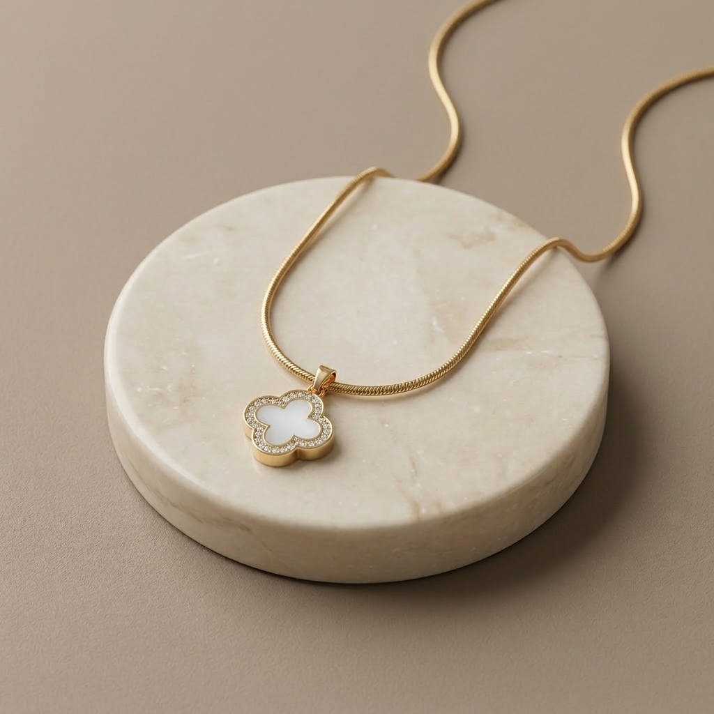 Noir Clover Necklace