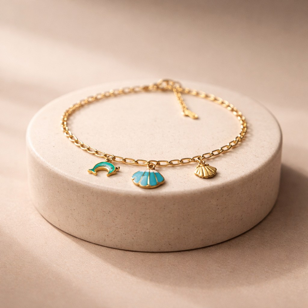 Ocean Whisper Charm Bracelet
