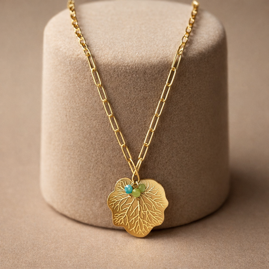 Verdant Leaf Charm Necklace
