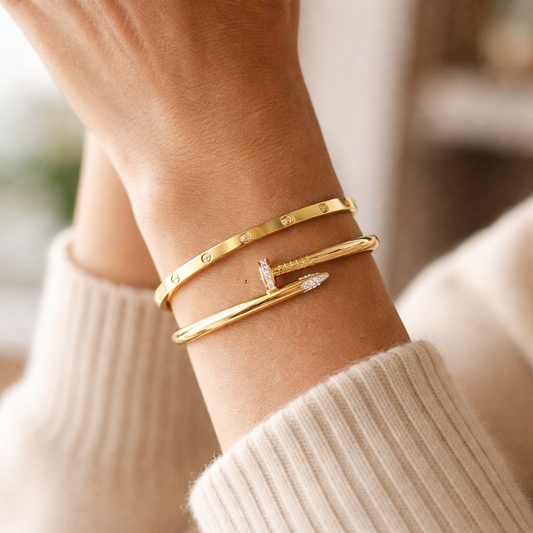 Crystal Nail Bracelet