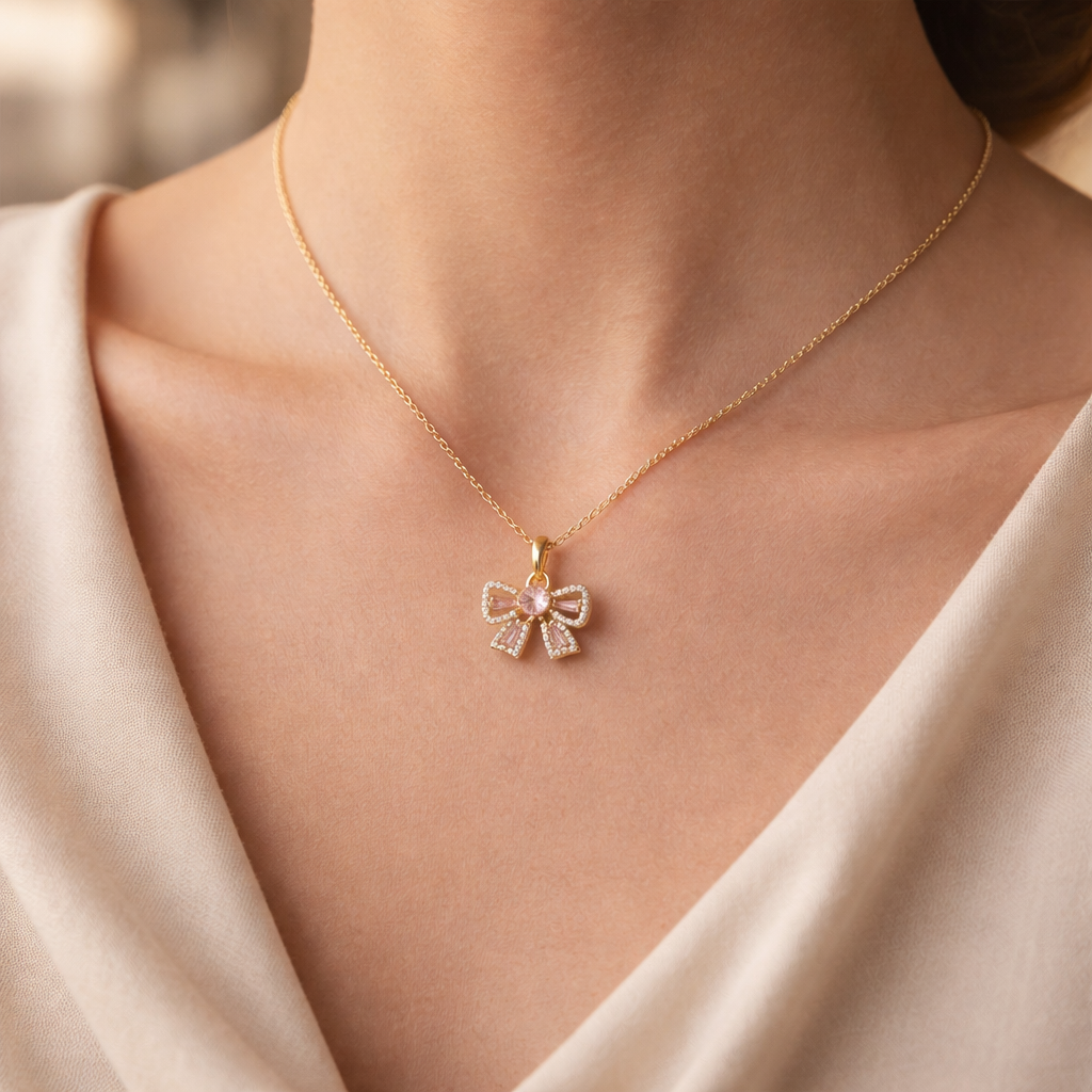 Rosalie Bow Necklace