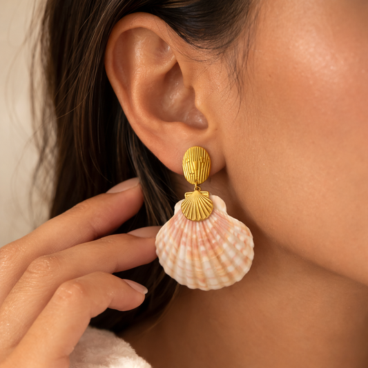 Seashell Statement Earrings