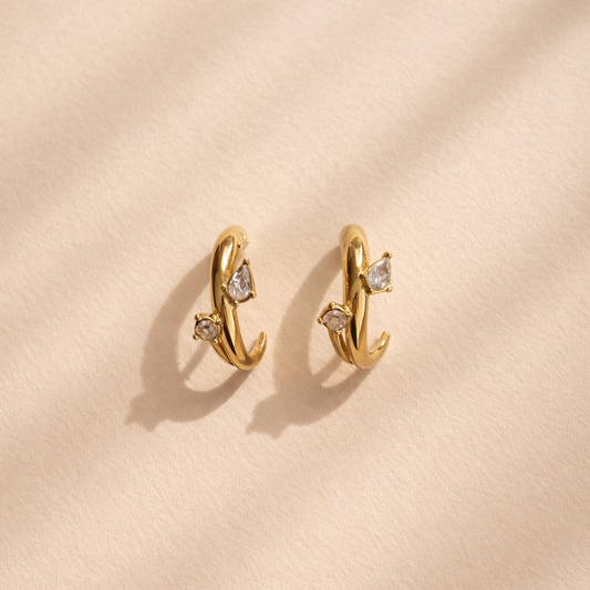 Classic Pearl Hoop Earrings