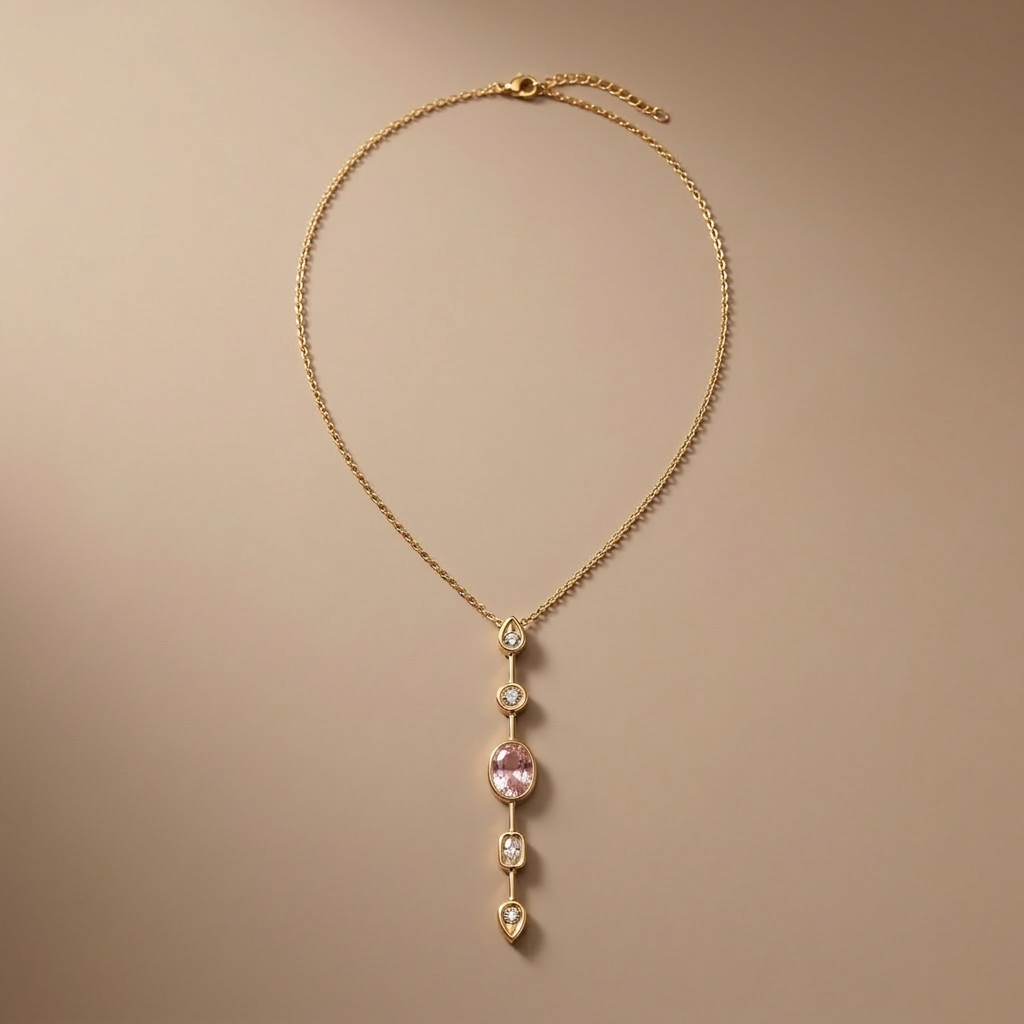 Blush Drop Necklace