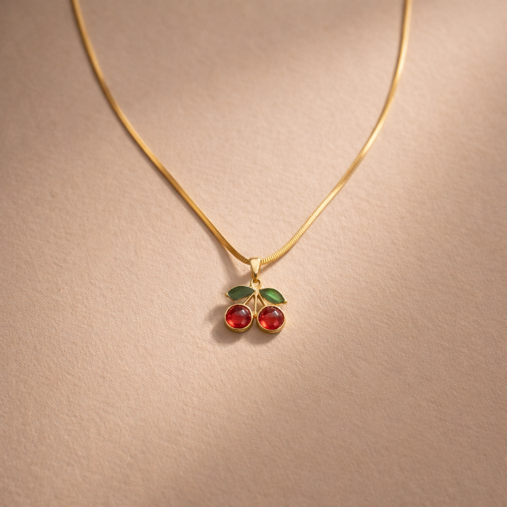 Cerise Cherry Necklace