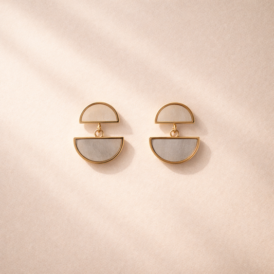 Modern Half Moon Earrings