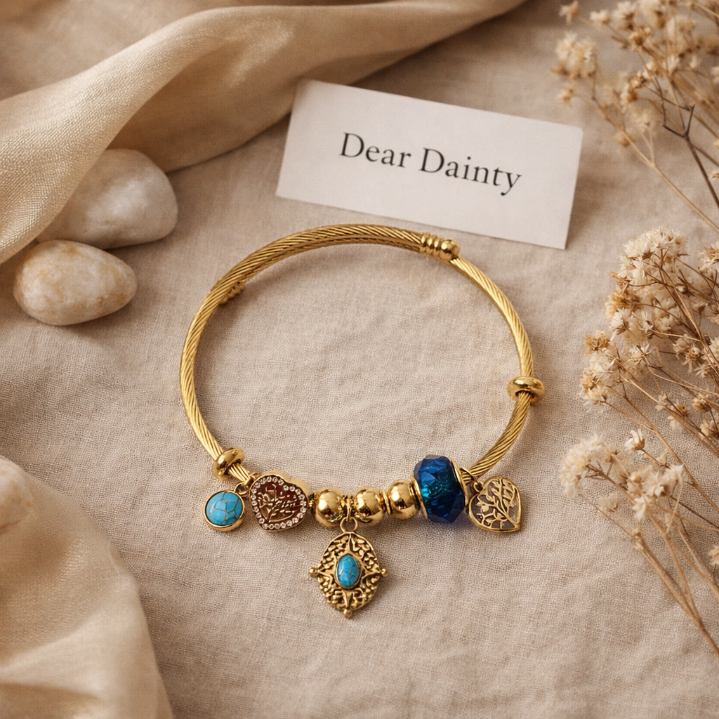 Turquoise Charm Bracelet