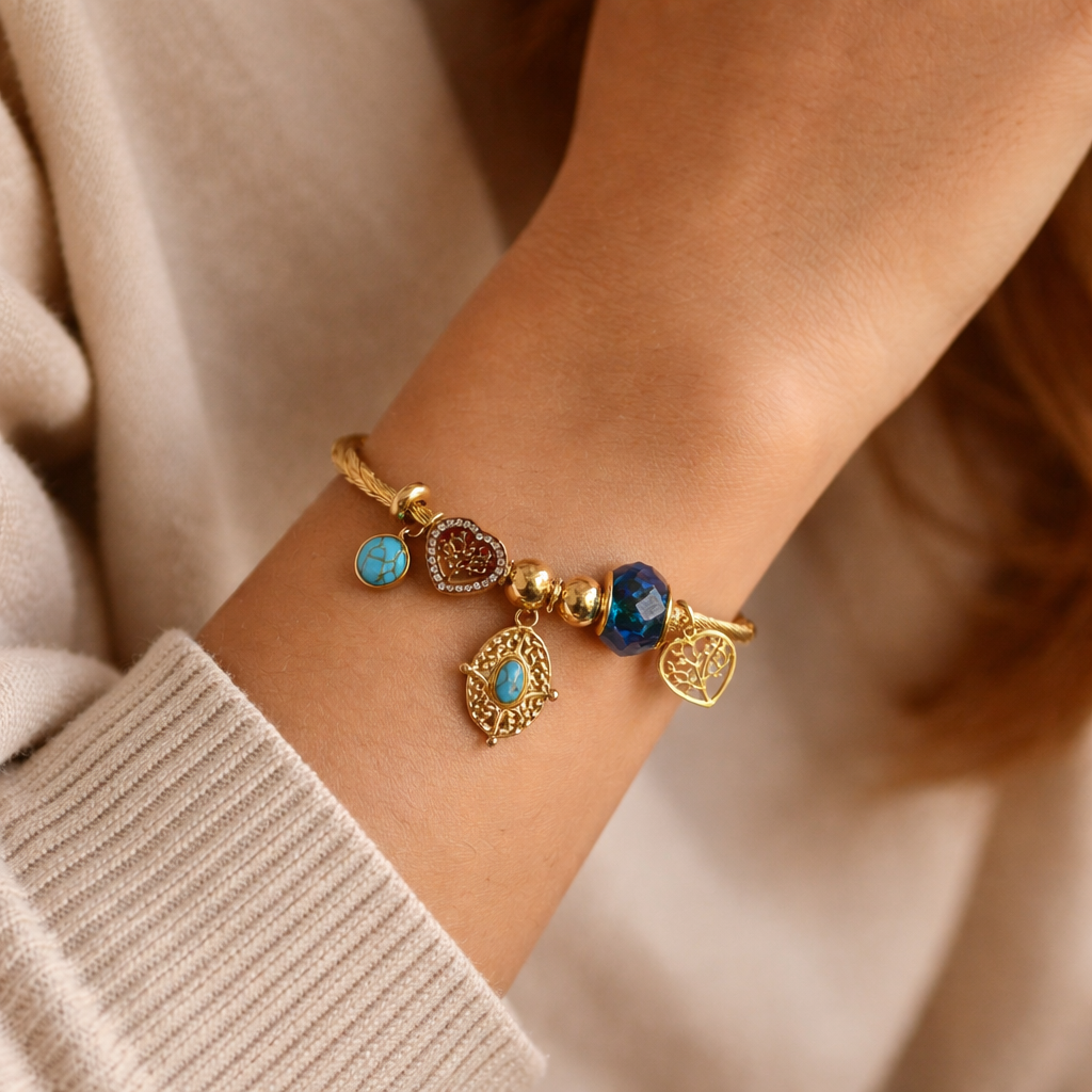 Turquoise Charm Bracelet